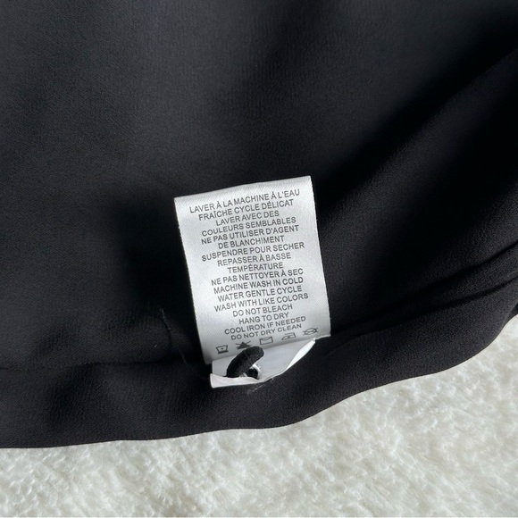 House of Harlow 1960 Black Ruched Long Sleeve Mini Dress S (4) - Picture 14 of 16